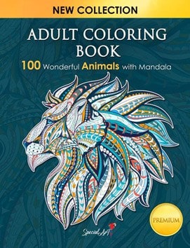 Many Different Designs Combined Mandala Coloring Books for Adults with Detailed Flower Designs Printed on Heavy Paper. Set of Coloring Books Design C Adult Coloring Books 
