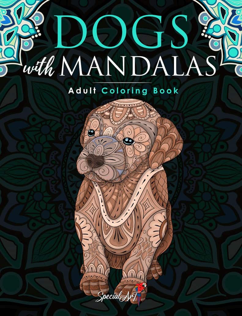 Stress Coloring Books for Adults (Cats and Dogs): Advanced