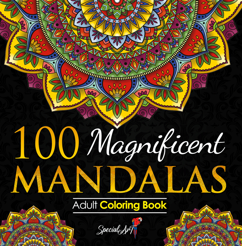 100 Mandalas Coloring Book PDF Printable Coloring Pages Simple Mandalas  Stress Relief Patterns Art Therapy Adult Coloring Pages 