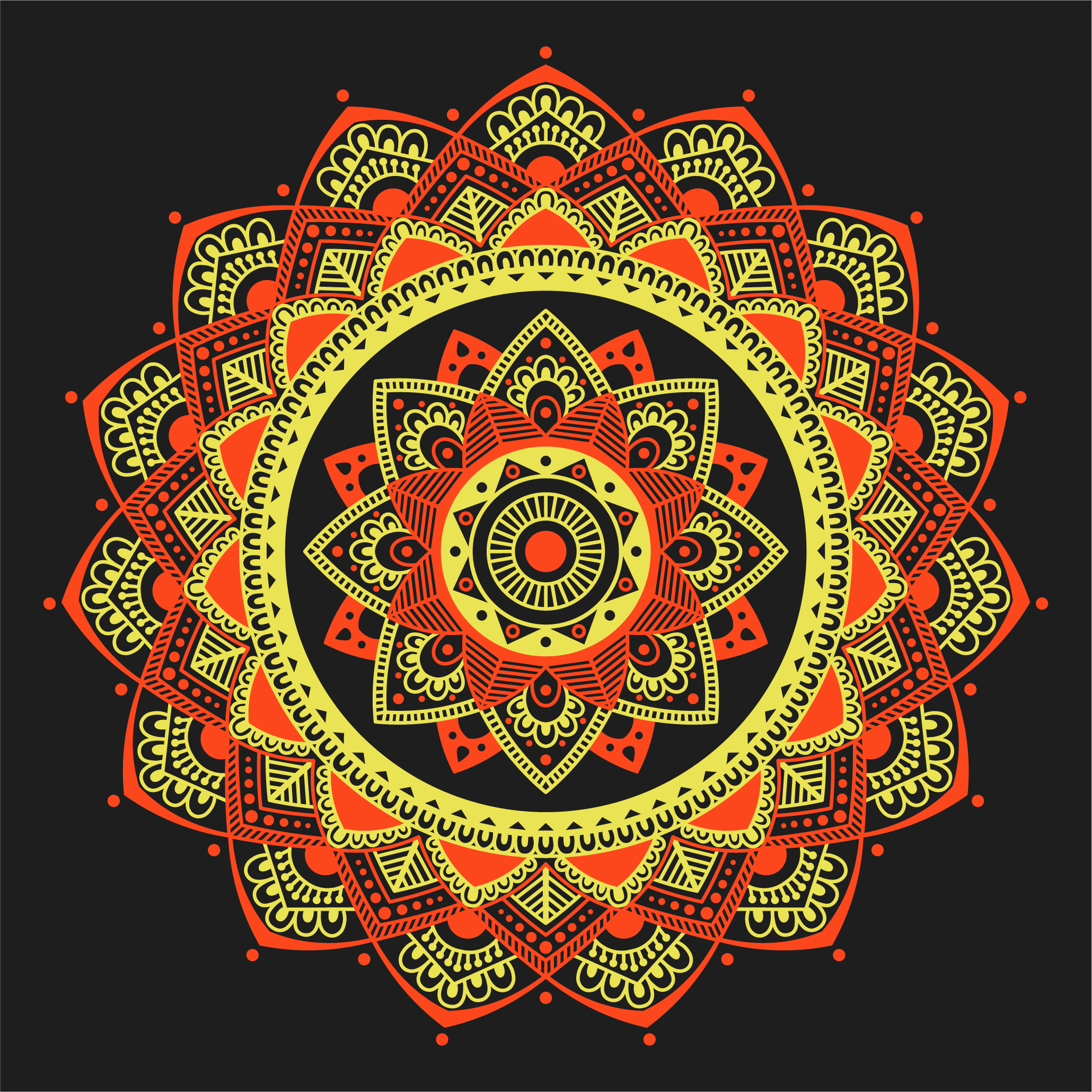 Mandala to be coloured