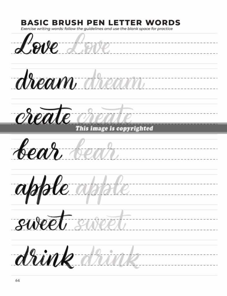 Brush Lettering – The Complete Guide [2023 Updated] - Lettering League